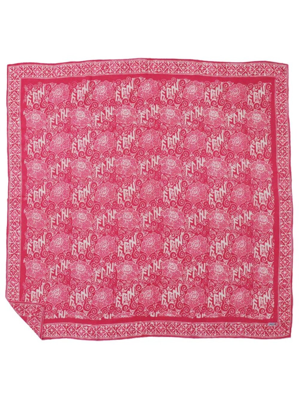 Large 39 inch Batik Bandana Giant Padma Pink Wild Rag XL Scarf